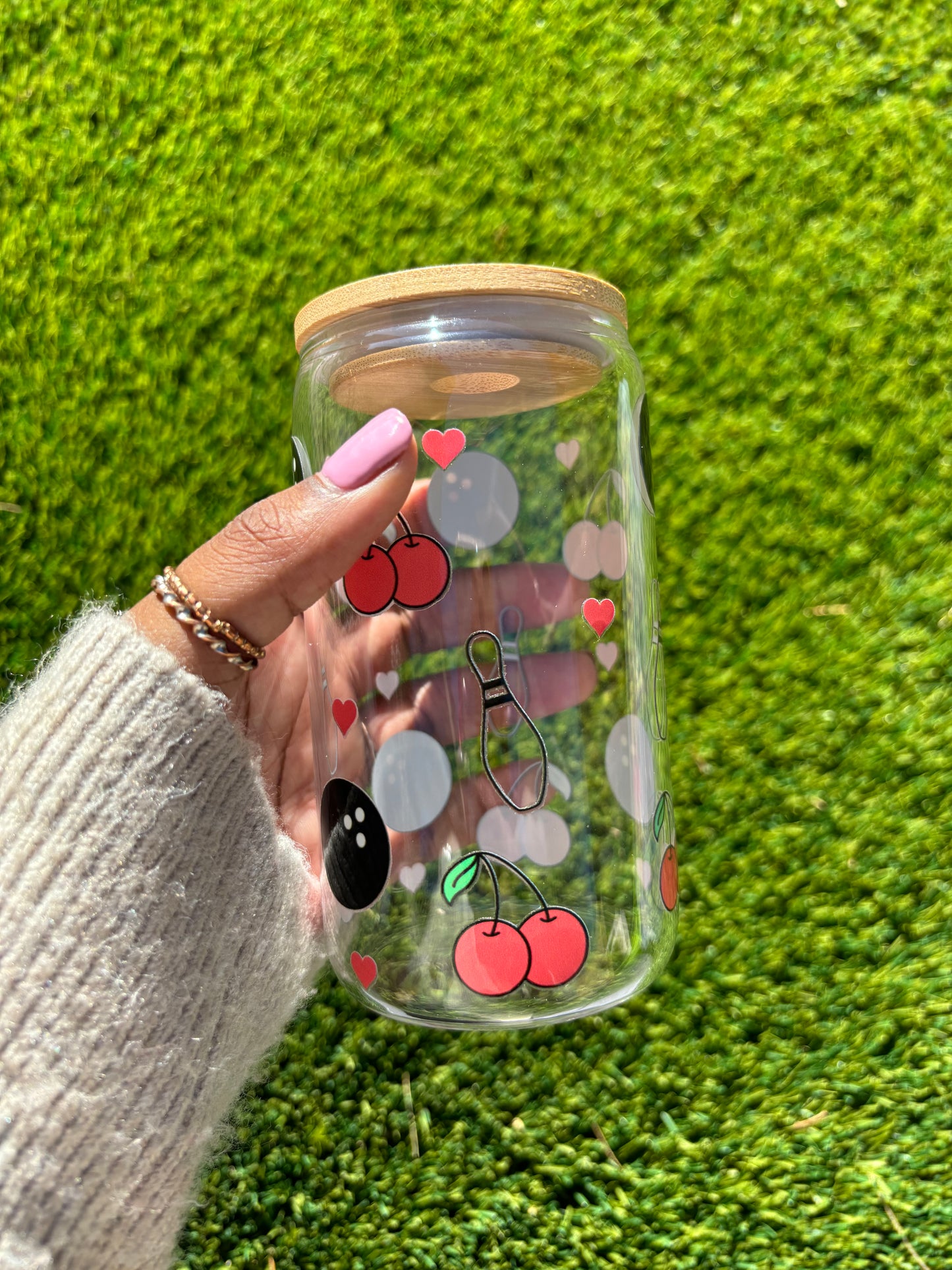 Cherry Glass Tumbler
