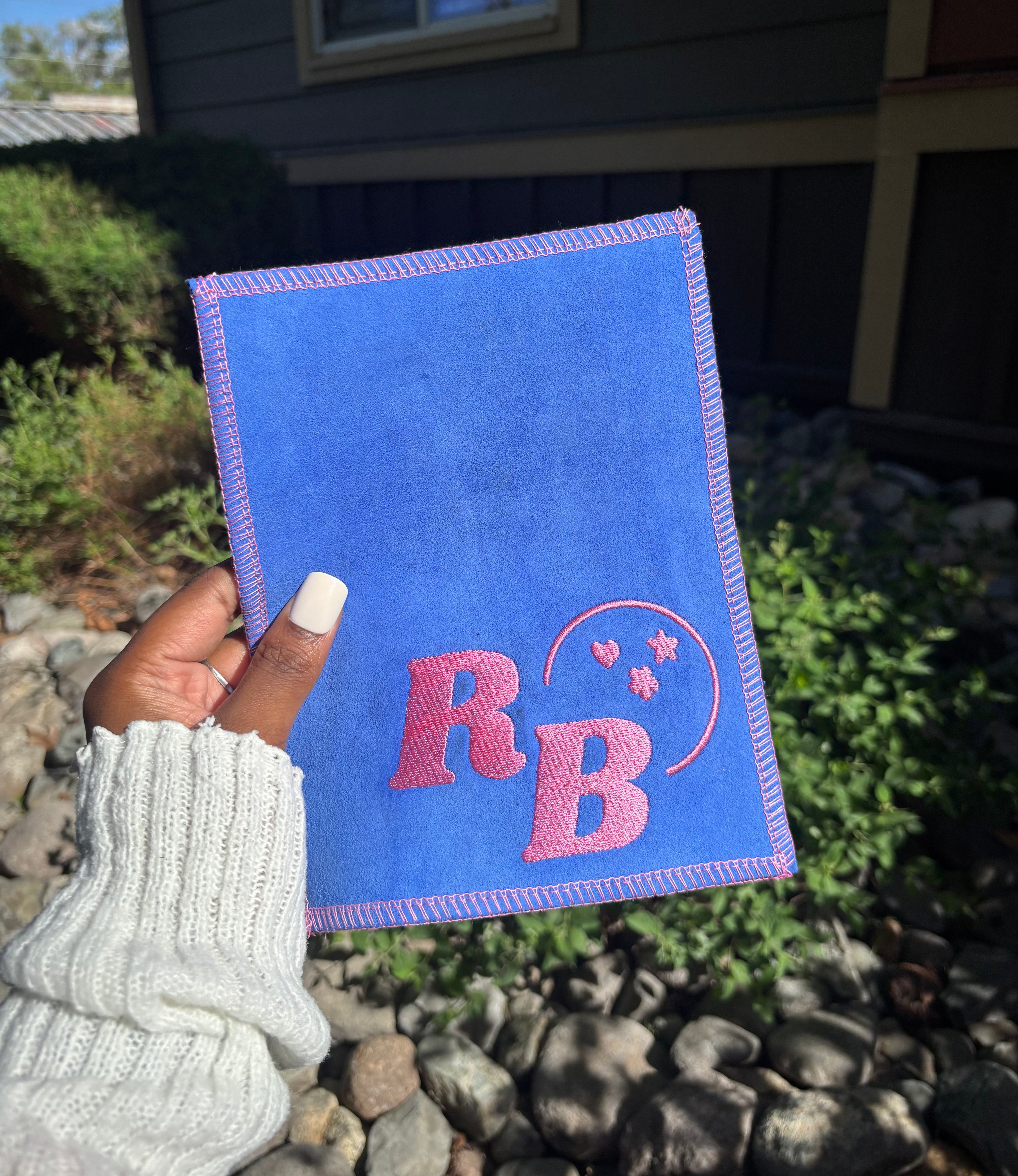 Blue Leather Shammy