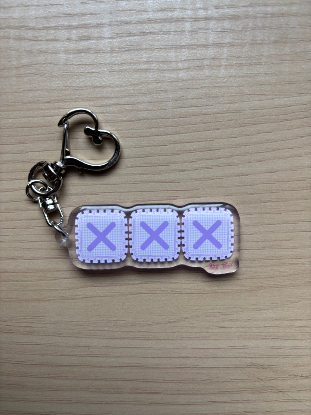 3 Strikes Purple Gingham