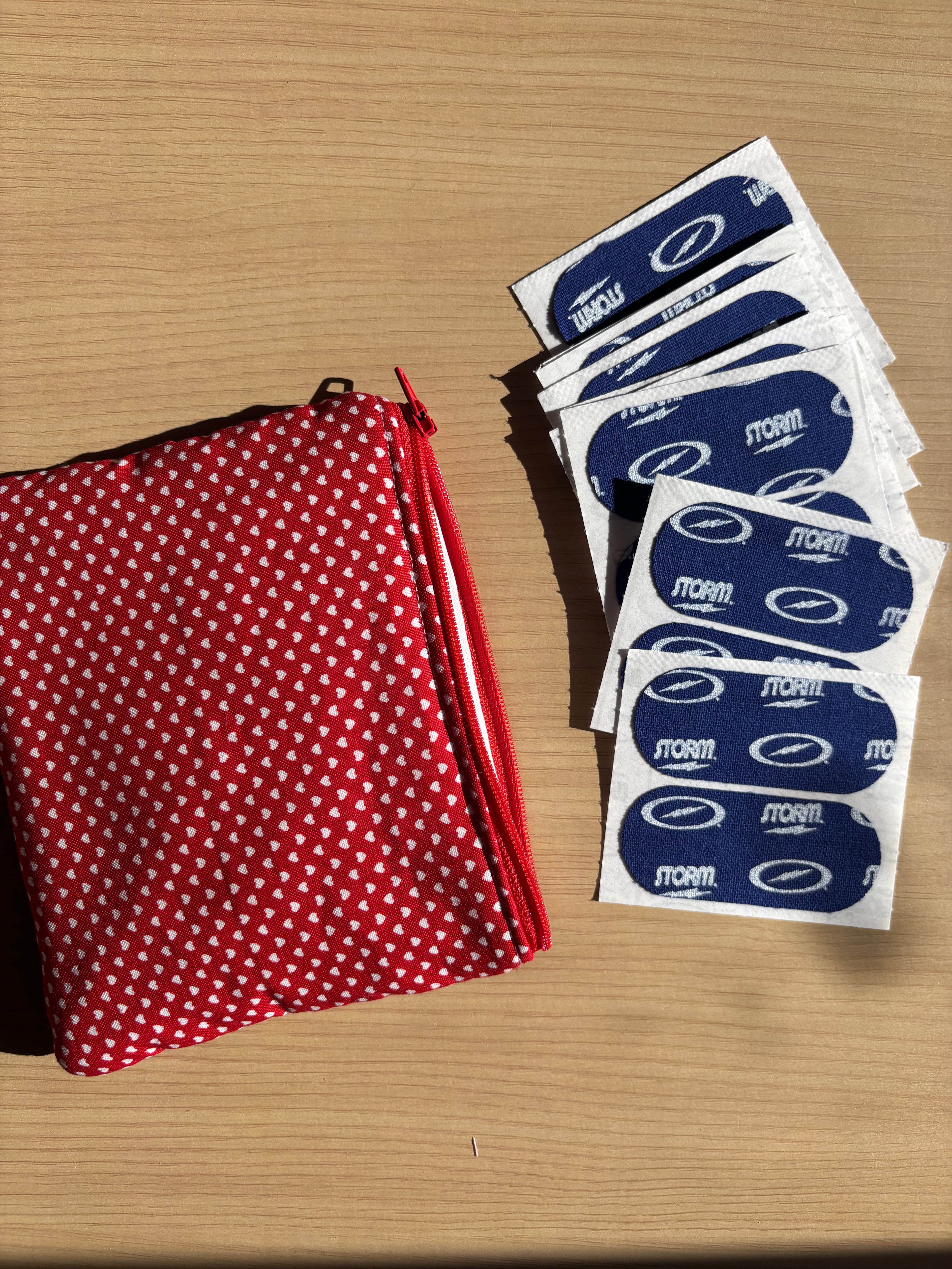 Limited Edition Red Hearts Tape Pouch