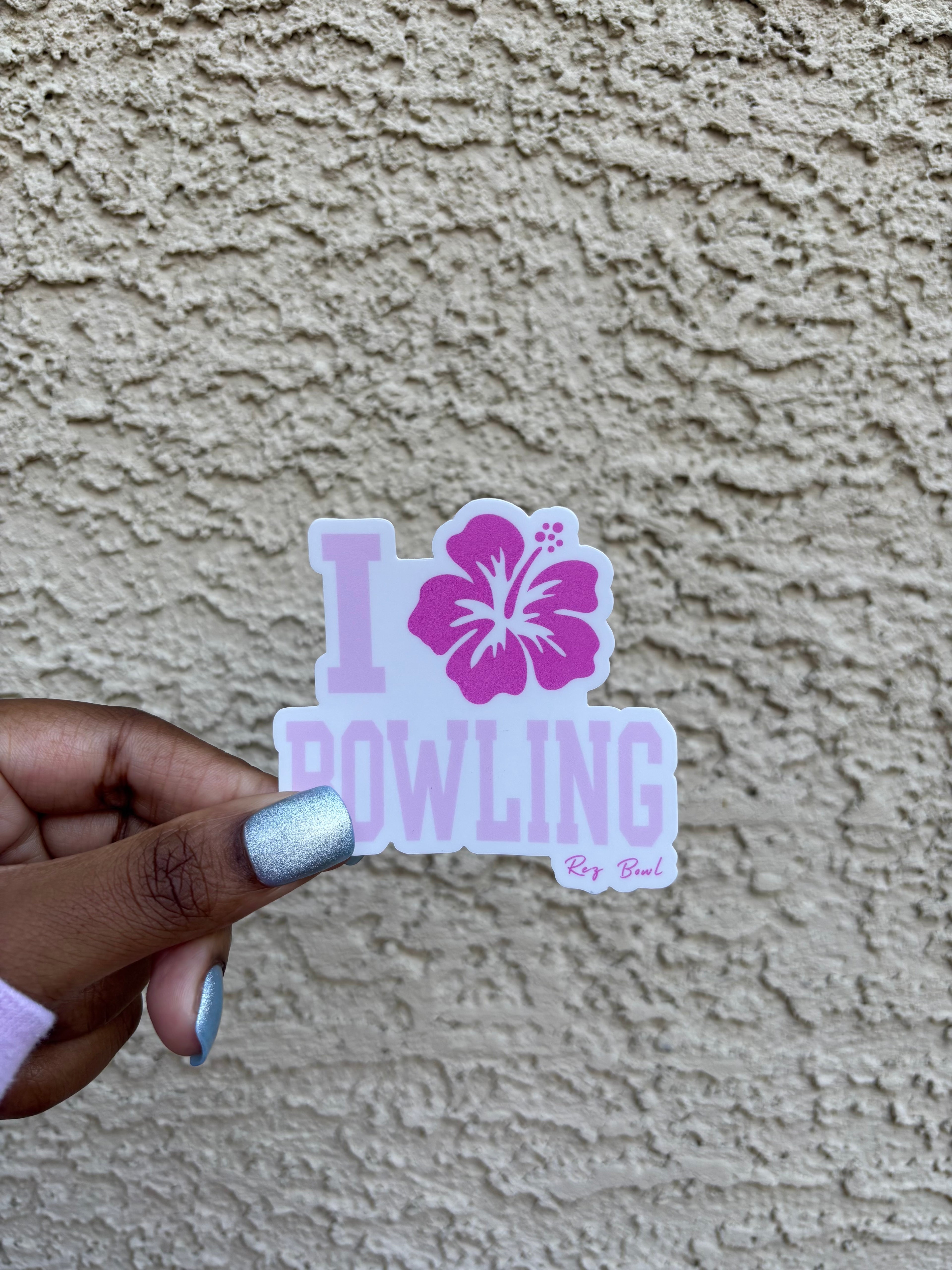 Hibiscus Bowling Sticker