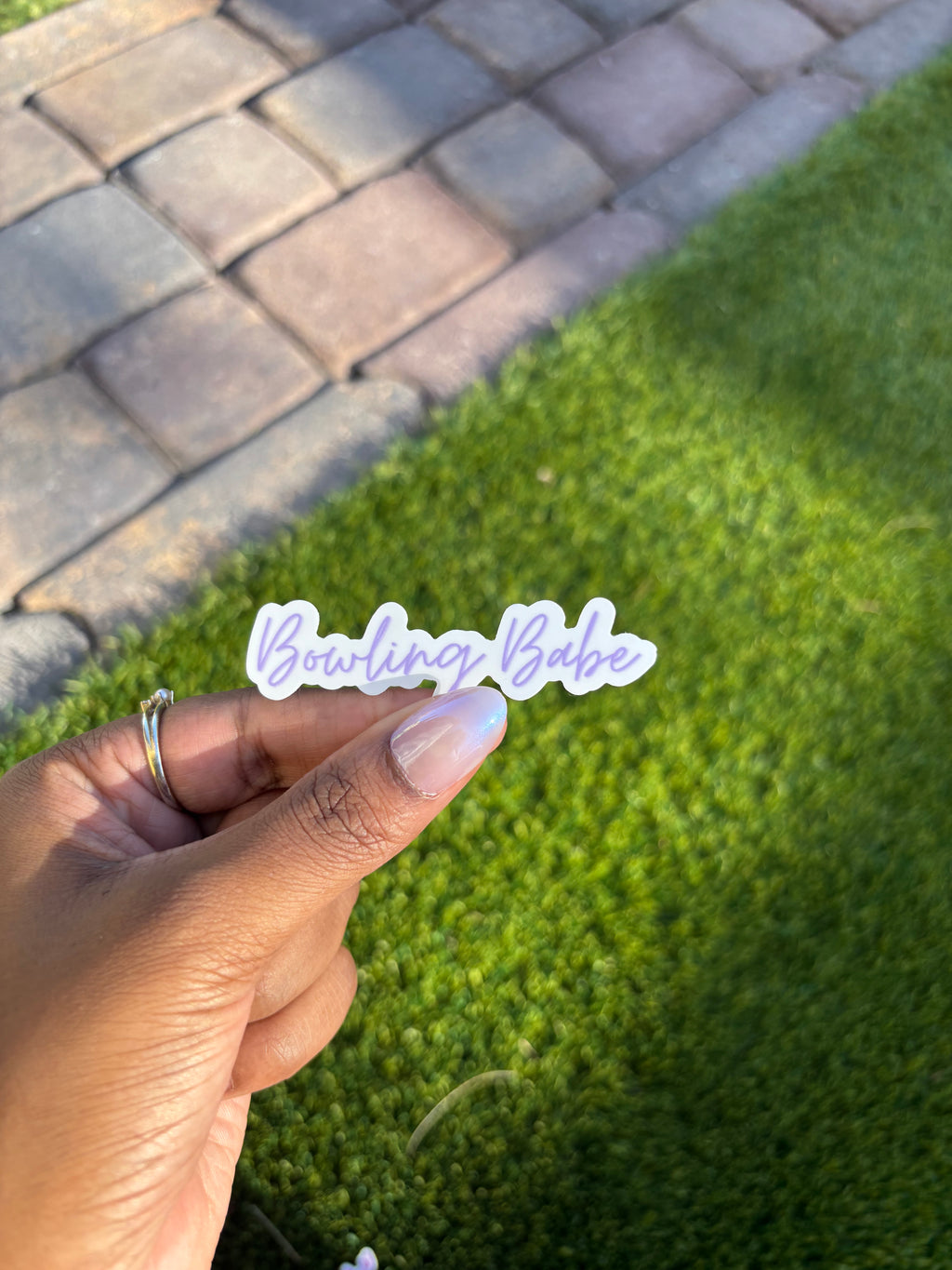 Bowling Babe Sticker