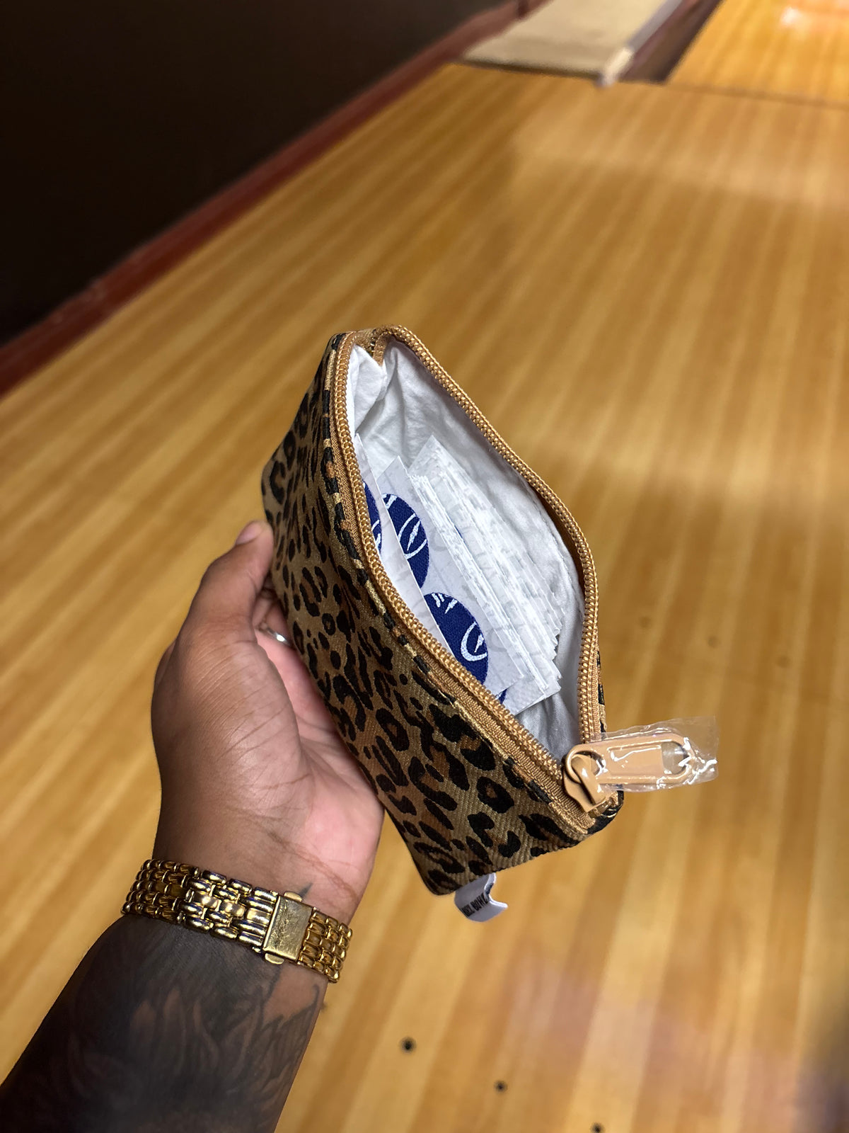 Leopard Print Tape Pouch