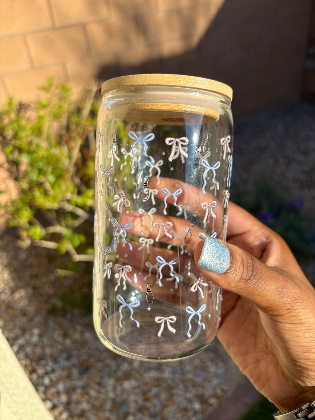 Bows Glass Tumbler