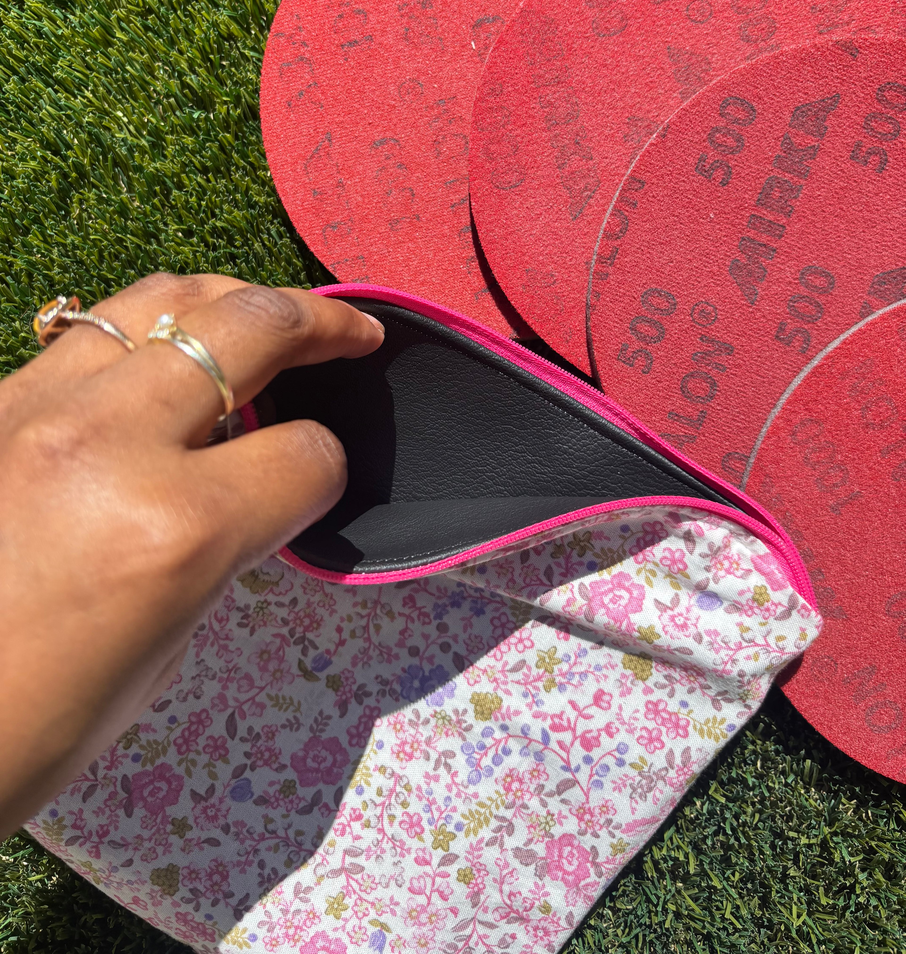 Pink Passion Abralon Pad Bag