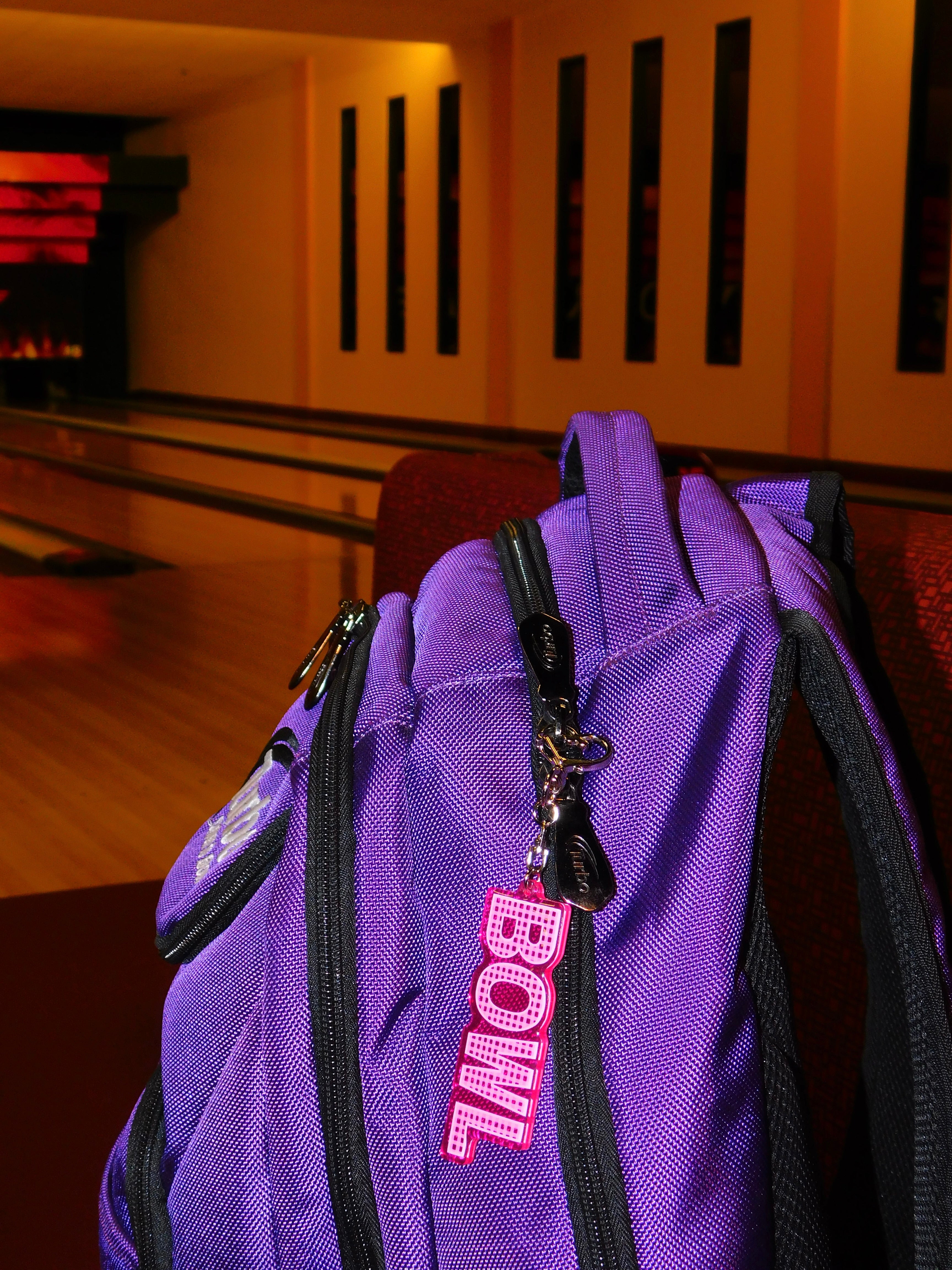 All Pink Gingham Keychain