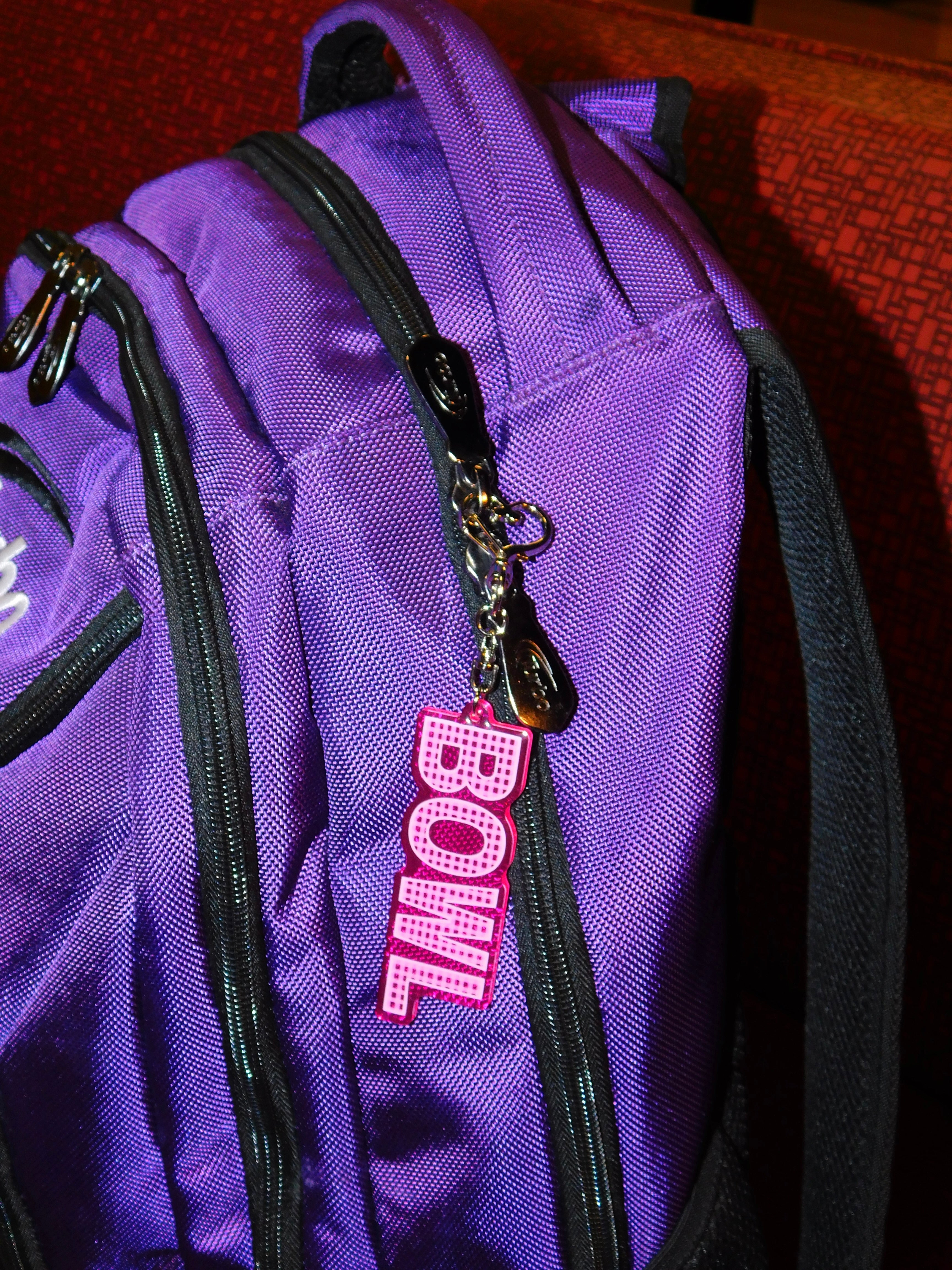 All Pink Gingham Keychain