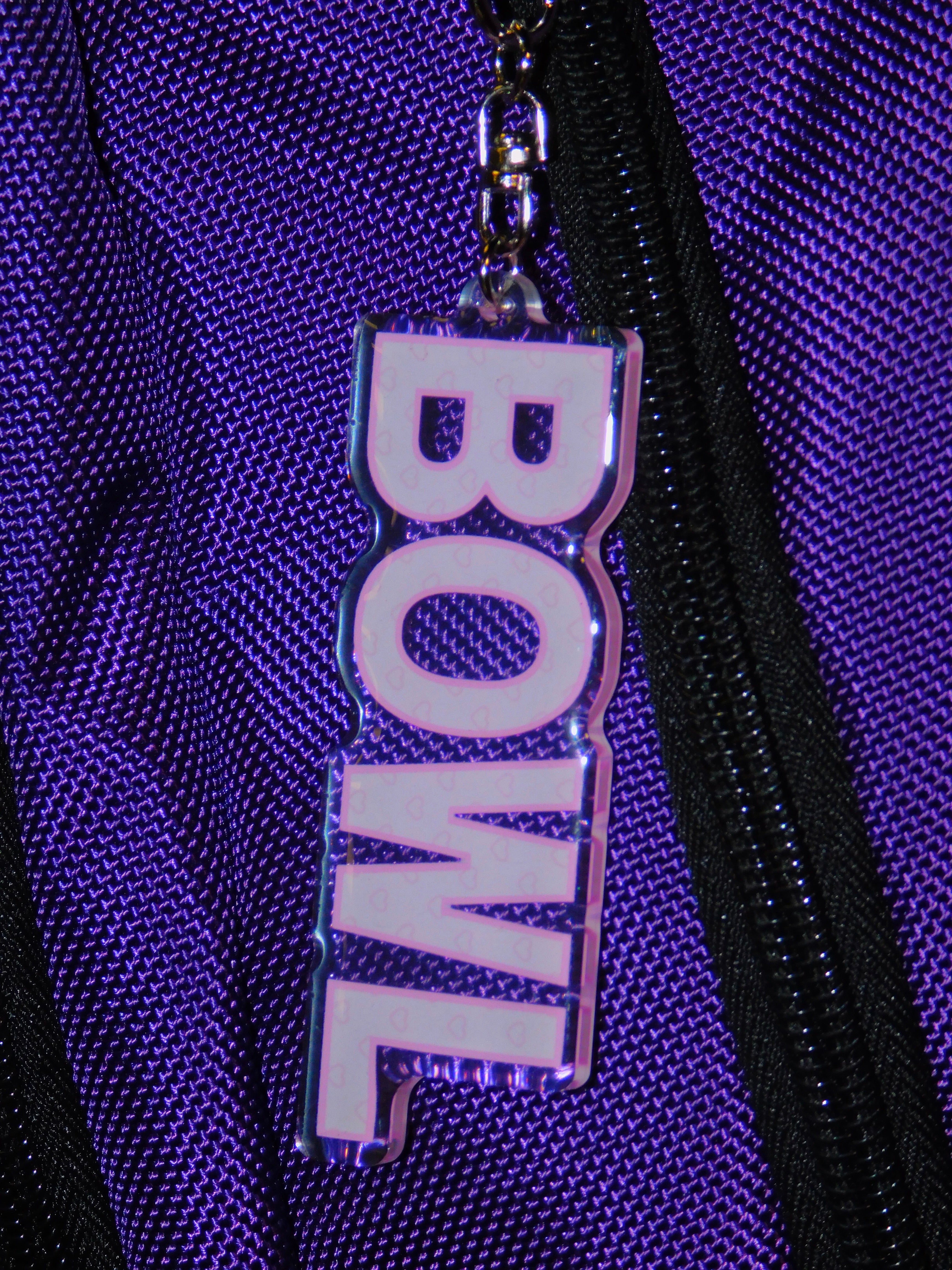 Pink hearts Keychain