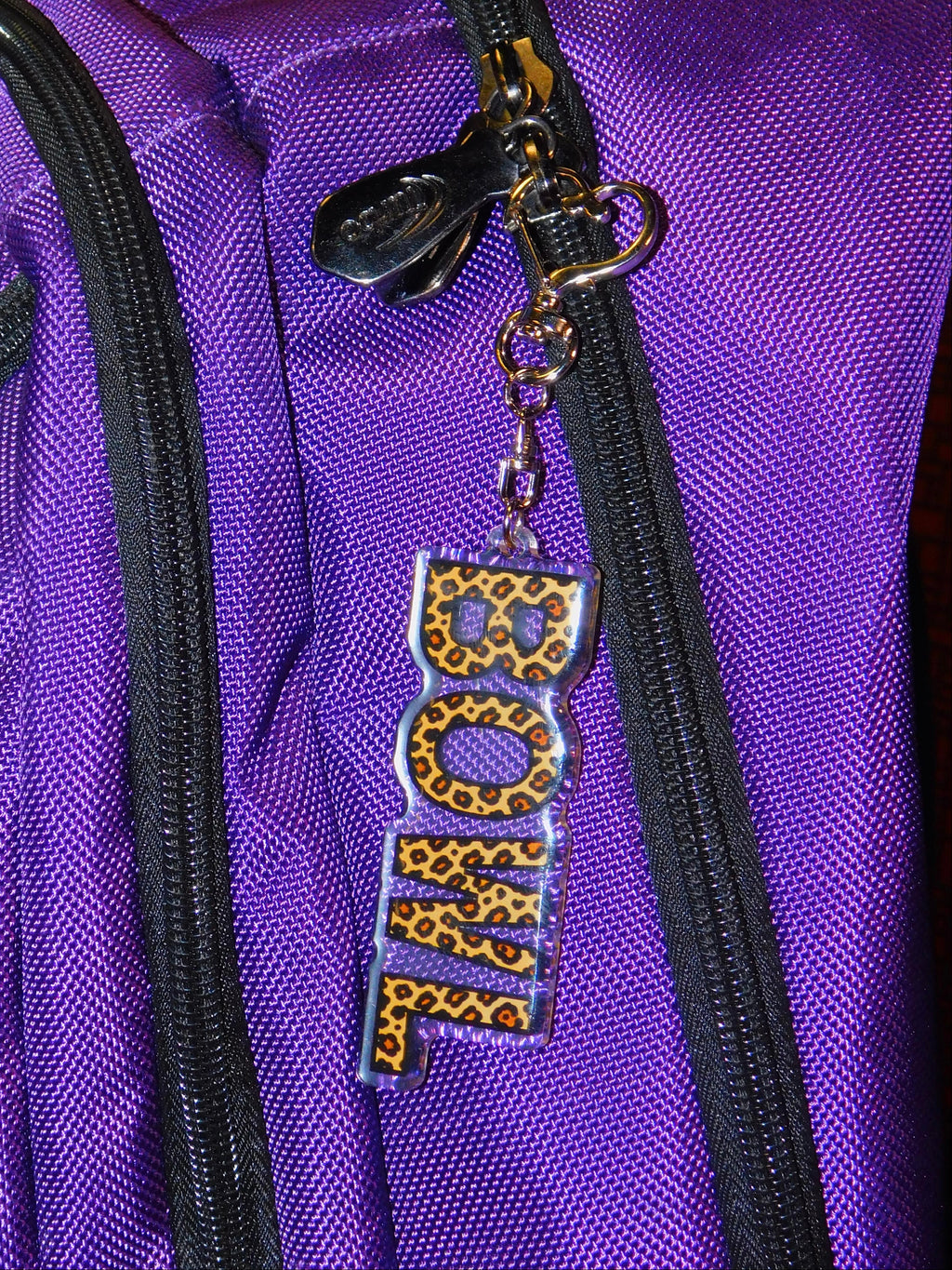 Leopard Print Keychain