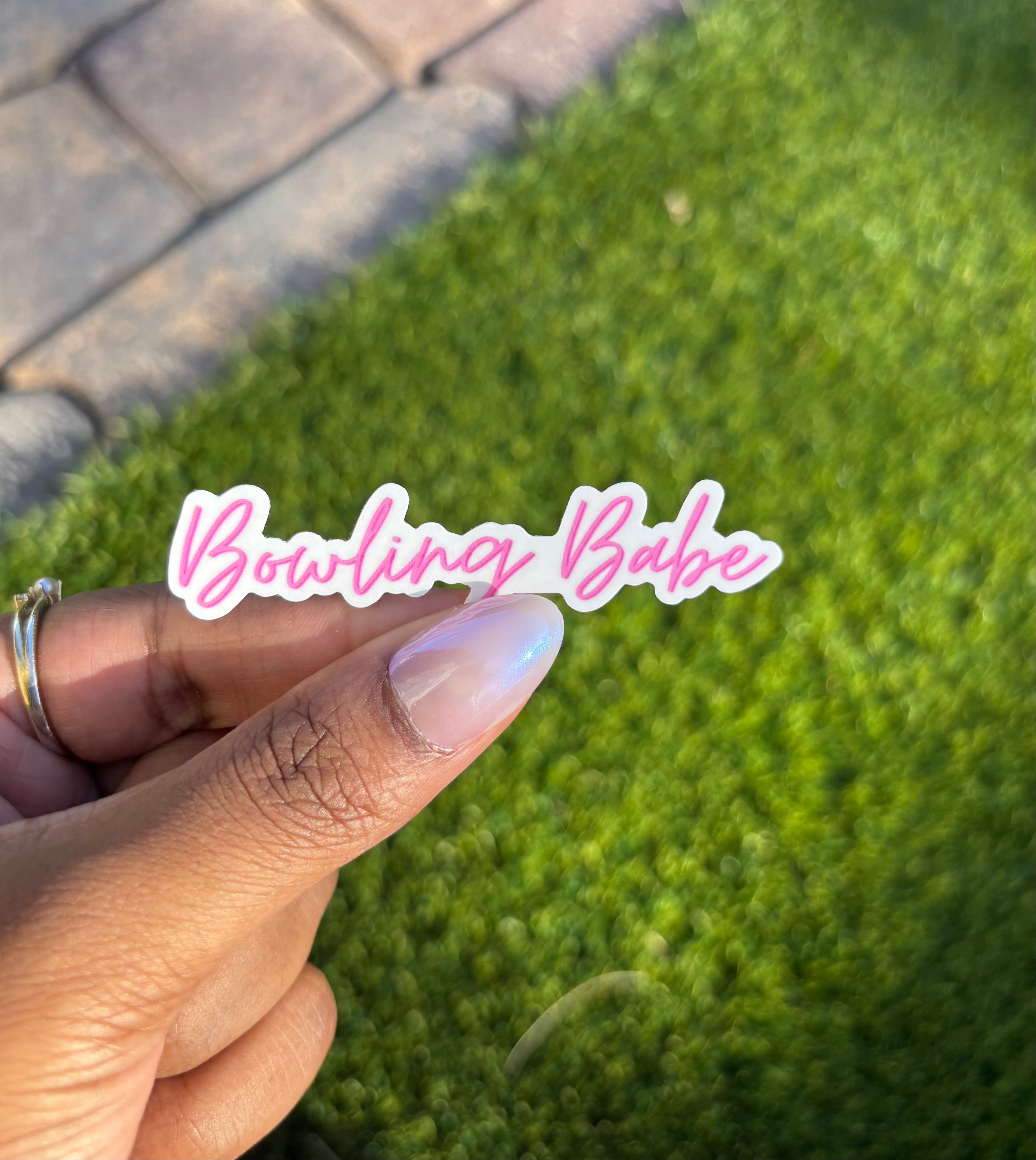 Bowling Babe Sticker