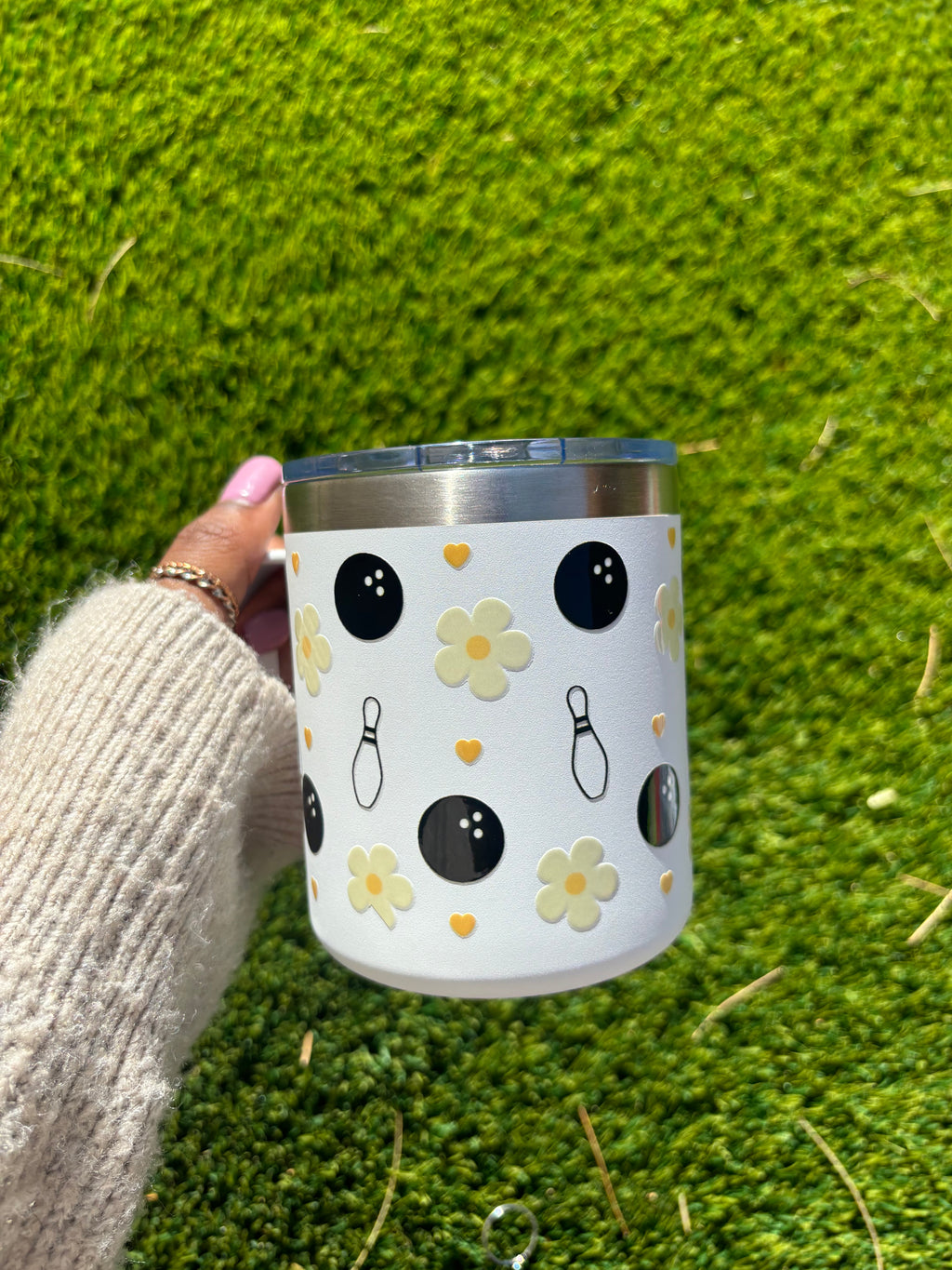 Yellow Flowers Insulated Tumbler