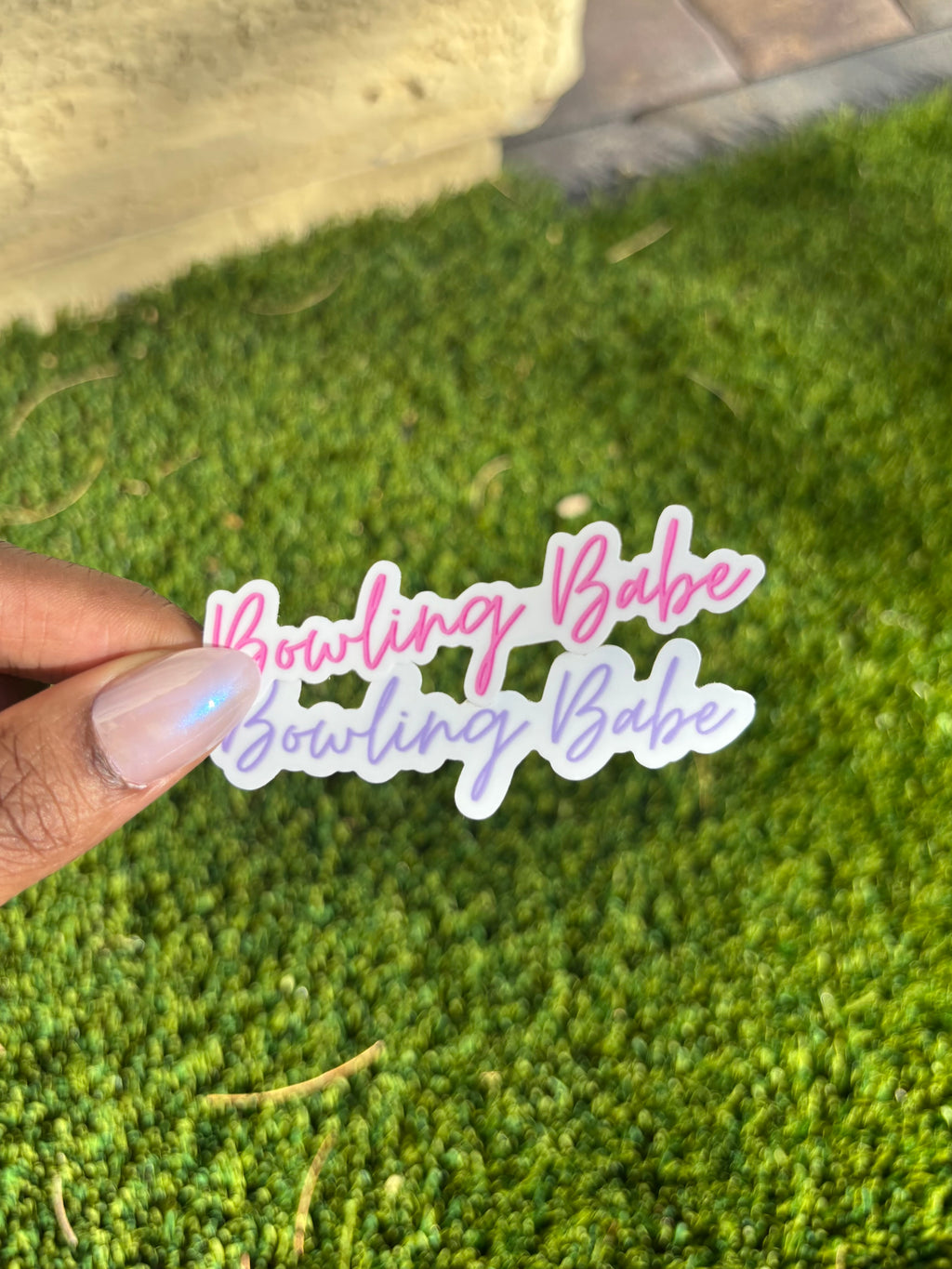 Bowling Babe Sticker