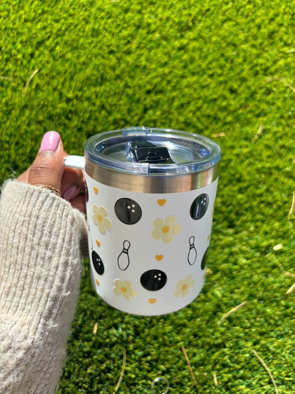 Yellow Flowers Insulated Tumbler