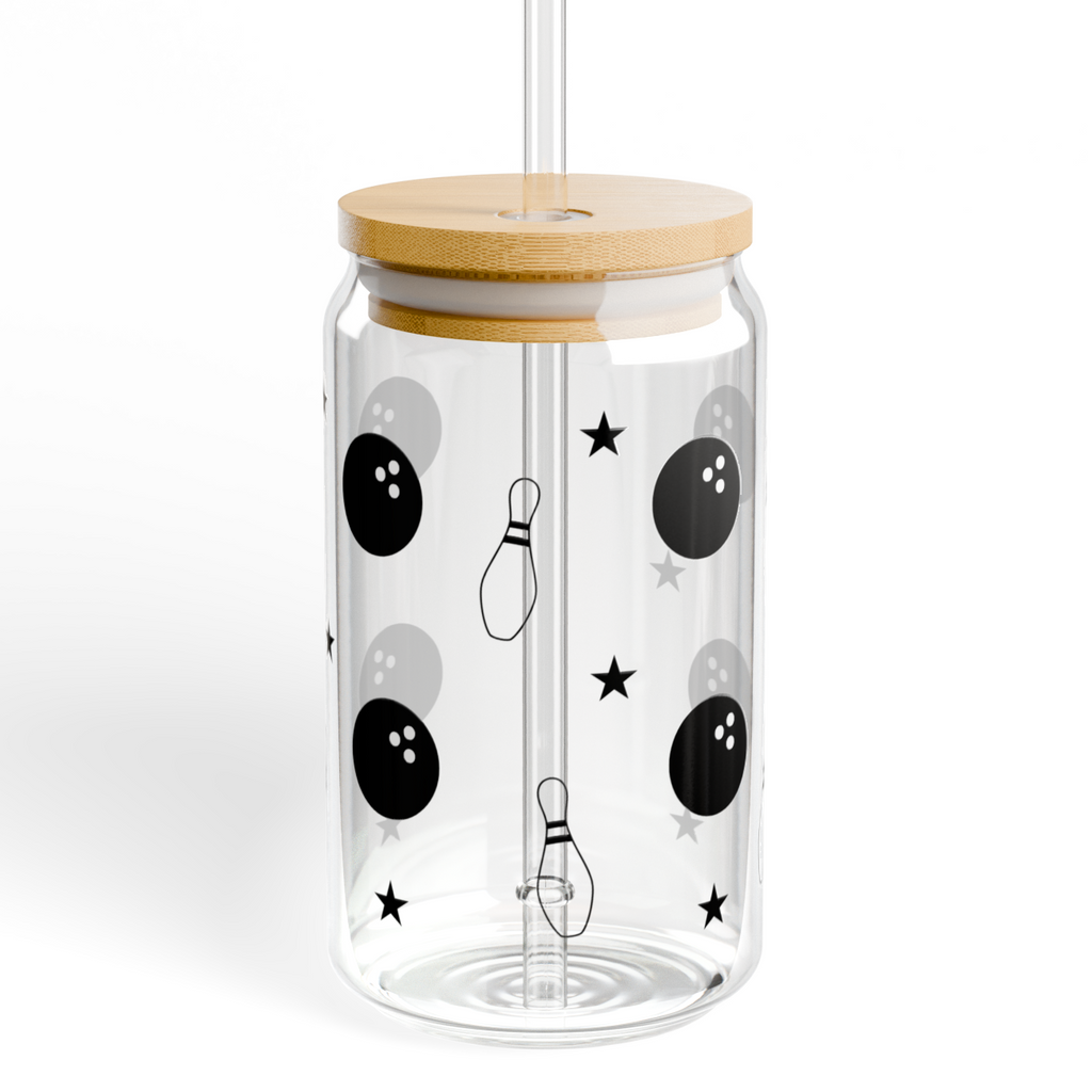 Bowling Stars Glass Tumbler