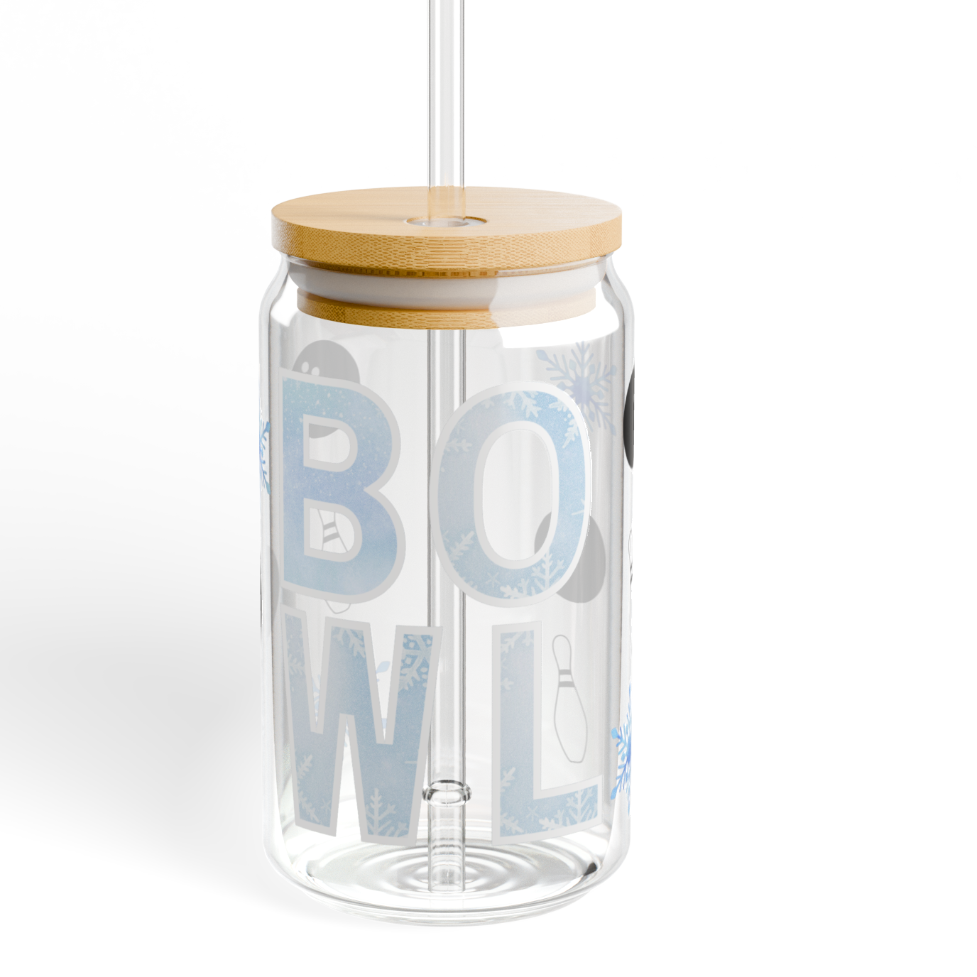 BOWL Snowflake Glass Tumbler