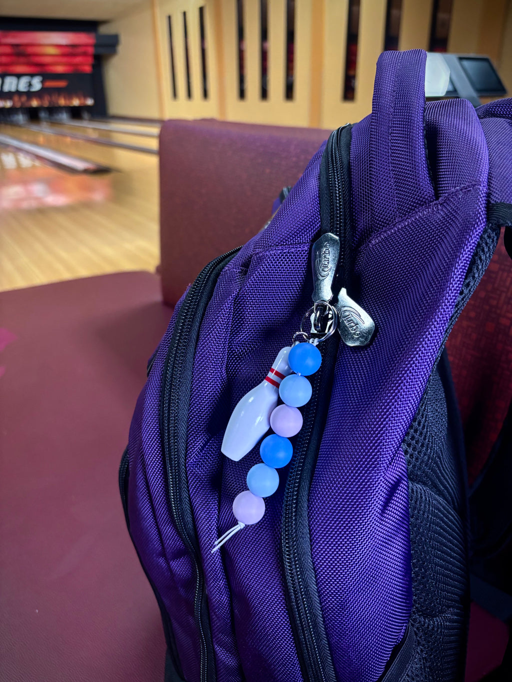 Purple and Blue Keychain