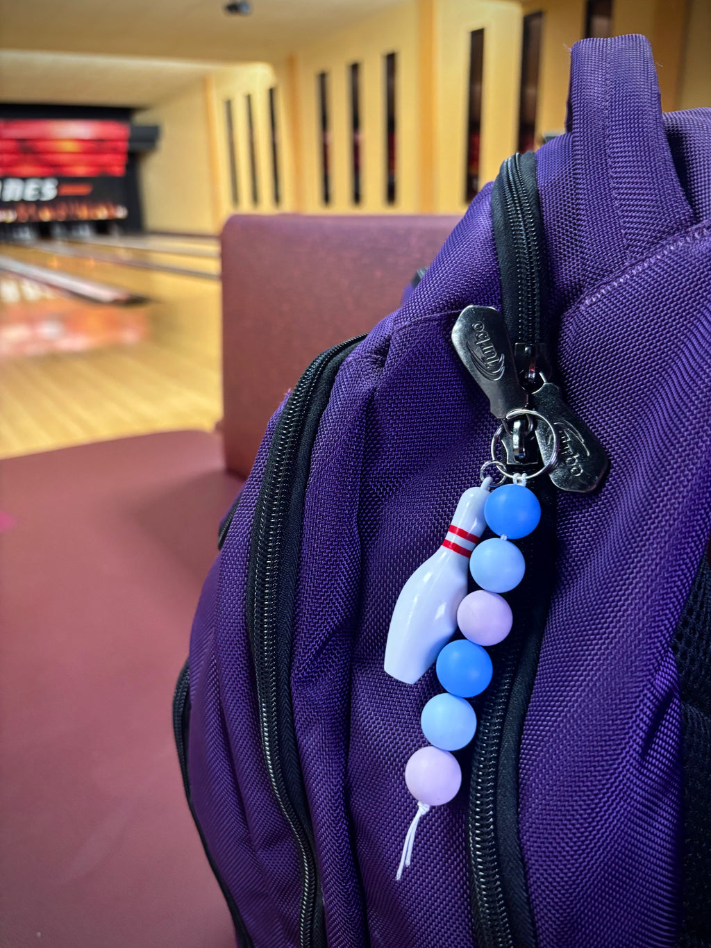 Purple and Blue Keychain