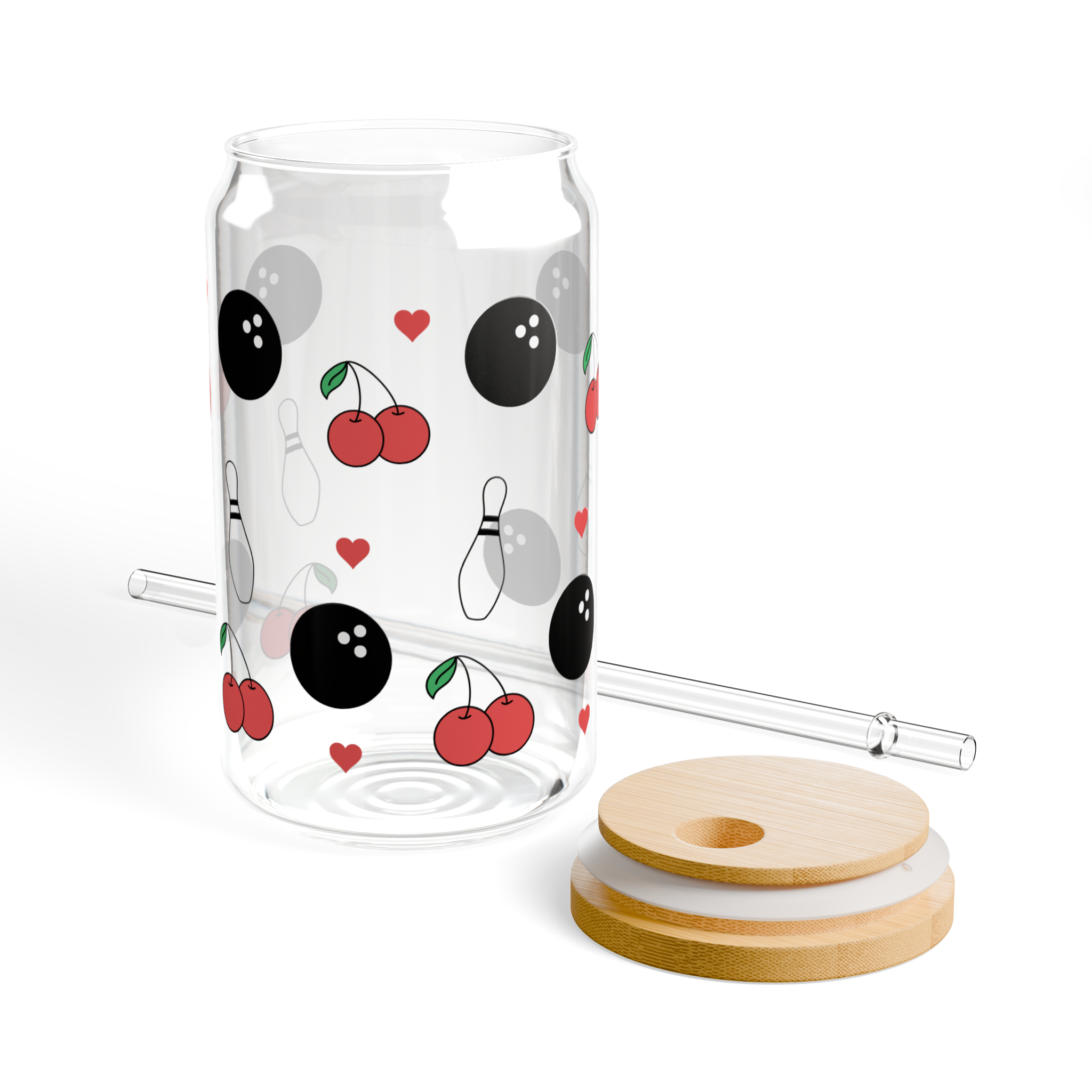 Cherry Glass Tumbler