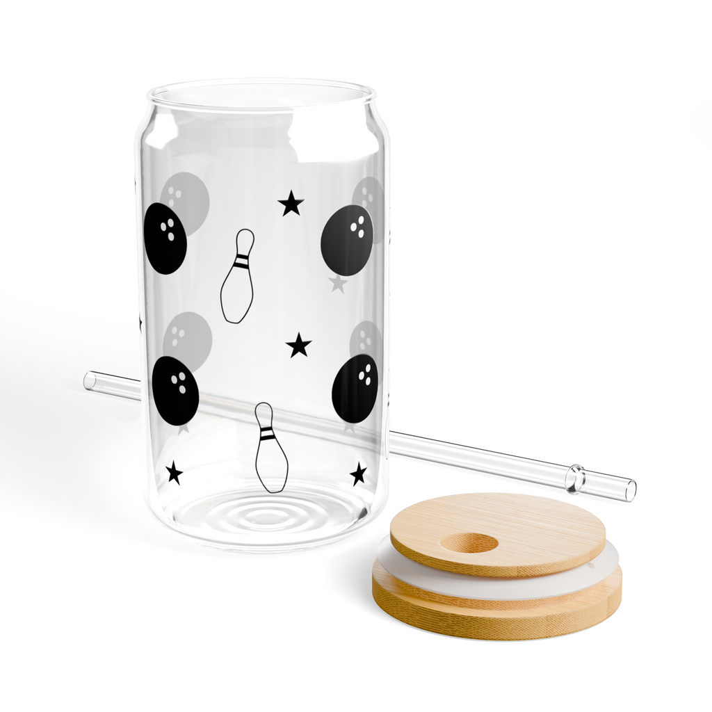 Bowling Stars Glass Tumbler